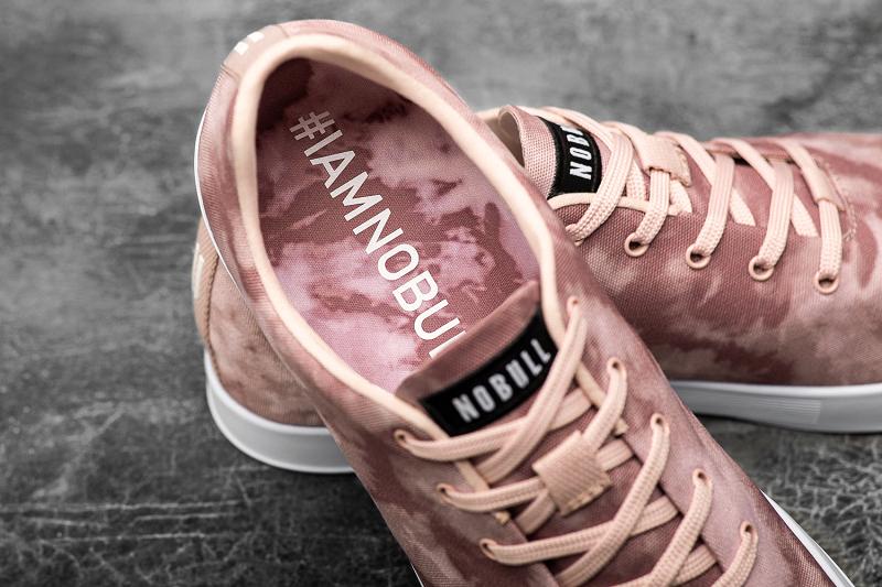 Rose Nobull Dusty Rose Tie-Dye Canvas Men's Trainers | CA O1445K